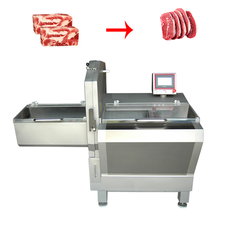 LM-809-36 Ham Sausage Pork Belly Steak Cutter Cooked Meat Slices Shreds Cutting Machine