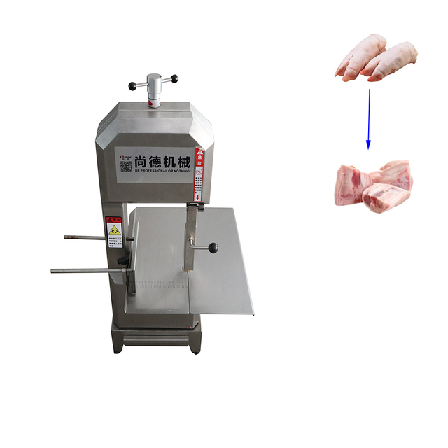 LM-817 Tabletop Bone Saw Commercial Stainless Steel Meat Cutting Machine Bone Saw Seafood Pork Steak Cutter