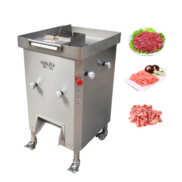 Fresh Meat Slices Strips Cubes Cutting Machine