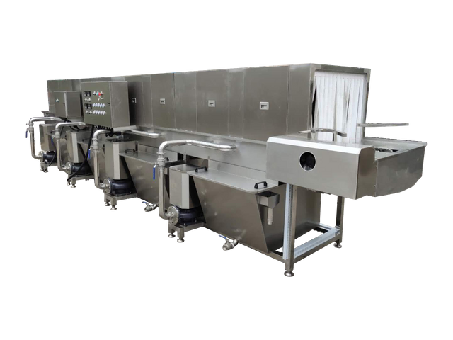 LC-12 Meat Fruit Vegetable Plastic Basket Washer Turnover Boxes Tray Crates Cleaning Washing Machine