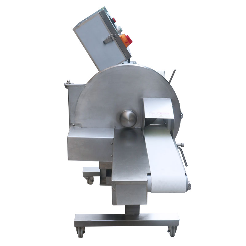 LM-807 Cooked Meat Melon Sausage Bacon Ham Beef Lamb Chicken Cucumber Slices Cutting Machine Conveyor Meat Cutter