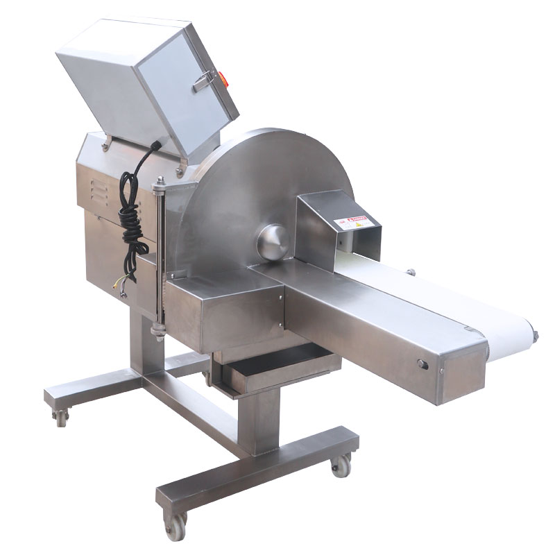 LM-807 Cooked Meat Melon Sausage Bacon Ham Beef Lamb Chicken Cucumber Slices Cutting Machine Conveyor Meat Cutter